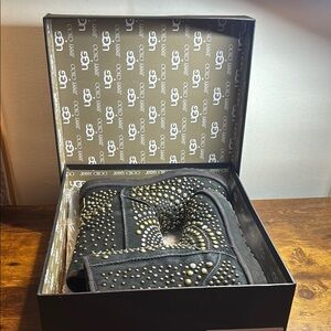 UGG Black and Gold Belt with Elegant Design